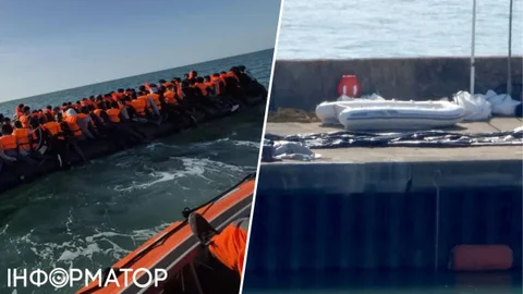 До берегів Англії прибув човен з рекордною кількістю мігрантів на борту