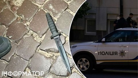 Во Львове мужчина с ножом напал на военного ТЦК - полицейский открыл огонь