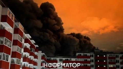В Колпино под Санкт-Петербургом горит Ижорская промышленная площадка