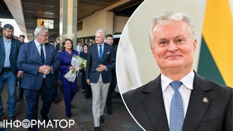 Президент Литви прибув до Києва напередодні Дня Незалежності України
