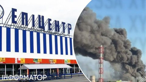 Шахеди влучили в Епіцентр в Одесі - там масштабна пожежа