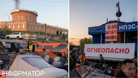 Очереди за бензином в России уже не только на суше – в Якутске они перешли на воду