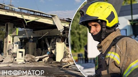 Российский дрон попал в АЗС в Харькове - есть погибшие и пострадавшие