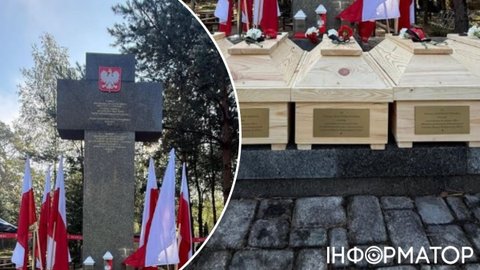 На Волині перепоховали останки 55 жертв Волинської трагедії