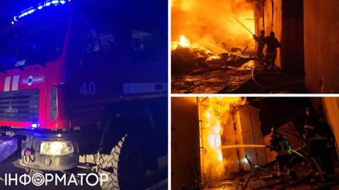 Пожежа на ринку у Хмельницькому після атаки БПЛА - під час повторної детонації постраждали рятувальники