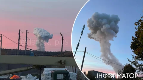 В Подмосковье раздались взрывы – над химзаводом поднимается столб дыма