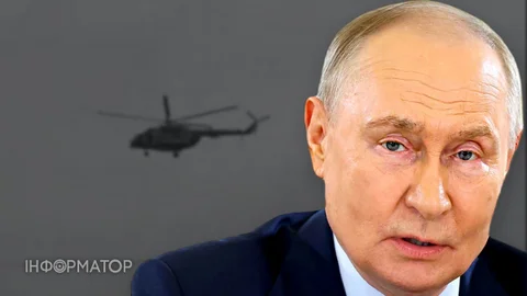 Кортеж Путіна почав супроводжувати військовий вертоліт — що відомо
