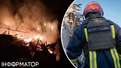Изюм на Харьковщине ночью атаковали РСЗО - повреждены частные дома, на предприятии вспыхнул пожар