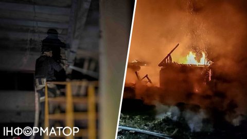 Российские БпЛА ночью атаковали Сумщину - поврежден дом, вспыхнули пожары