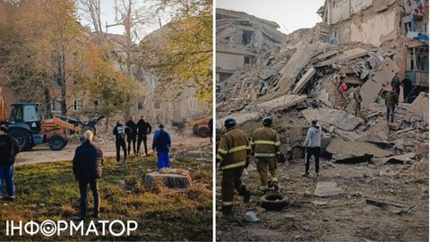 Росія ракетою зруйнувала багатоповерхівку у Прилуках - є загиблі, під завалами залишаються люди