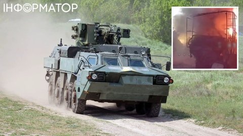 Возле Гуляйполя в Запорожье ВСУ уничтожили БТР с десантом