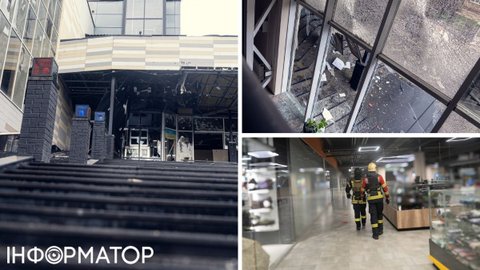 В Сумах Росія влучила у ТЦ Київ у самісінькому центрі міста, є поранені