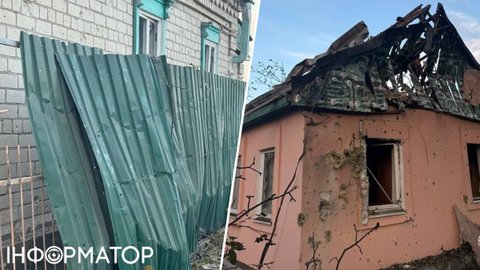 РФ атаковала КАБами и дронами четыре района Днепропетровщины – горят частные дома