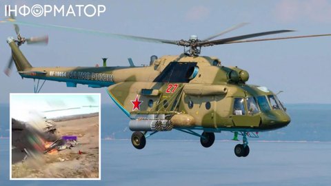В Луганской области дроны Третьего армейского корпуса уничтожили российский вертолет Ми-8