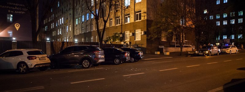 Возле управления патрульной полиции столкнулись «Волга» и Lanos