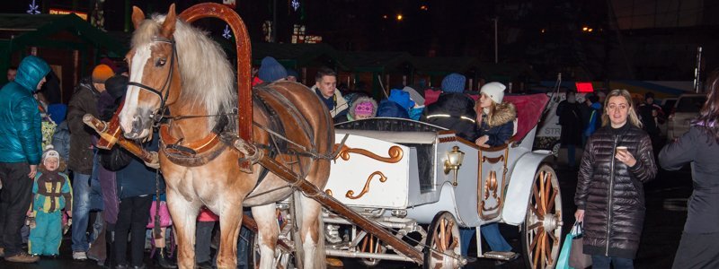 Глинтвейн, лошадки и огромная белка: в Днепре впервые официально отпраздновали католическое Рождество