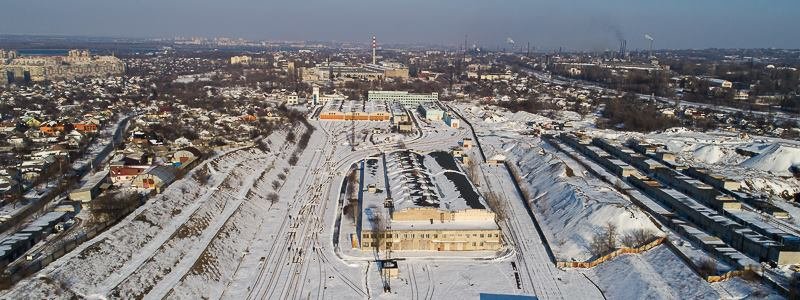 Как выглядит электродепо Днепровского метрополитена с высоты птичьего полета