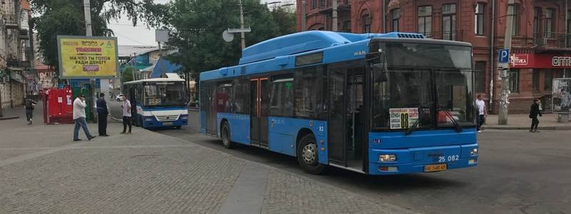 В Днепре на маршрут № 88 вышли автобусы большой вместимости