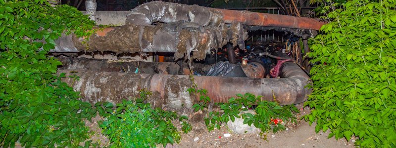 В Днепре на Слобожанском проспекте сгорела ночлежка бездомных