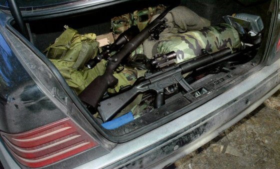 СБУ задержала в Днепропетровской области автомобиль с оружием из зоны АТО