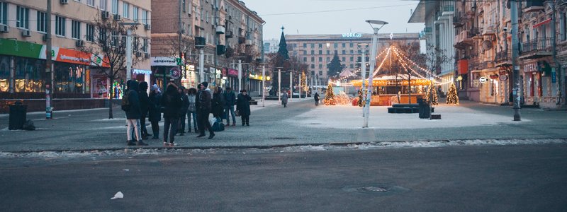 Опустевшие улицы и тишина: как выглядит Днепр утром 1 января