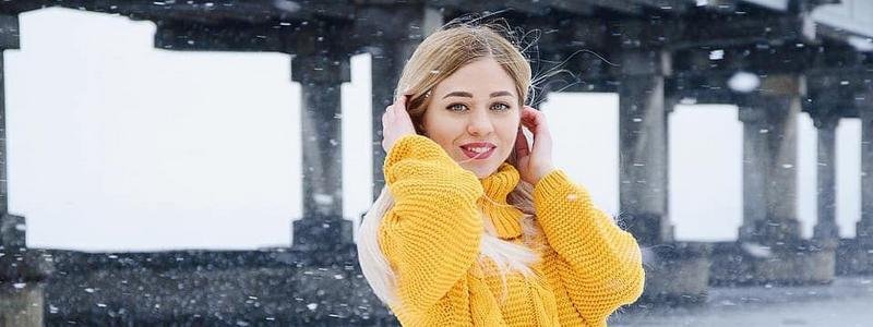 ТОП зимних фото девушек из Днепра в Instagram