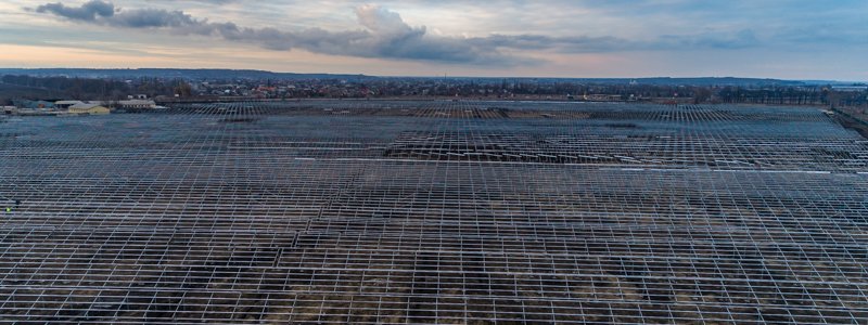 Децентрализация в действии: солнечная электростанция в Слобожанском с высоты птичьего полета