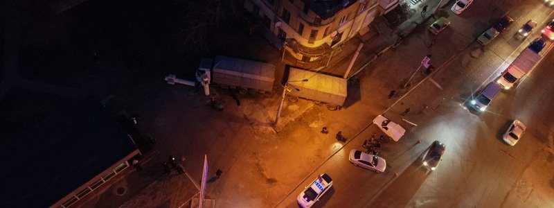 ДТП с зерновозом на проспекте Мазепы: появилось видео момента аварии