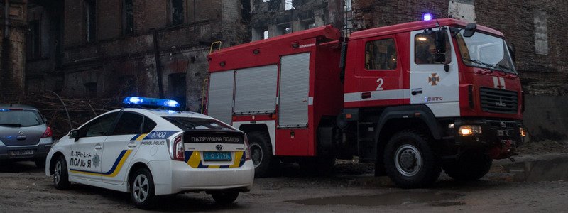 В центре Днепра третий раз горело заброшенное здание
