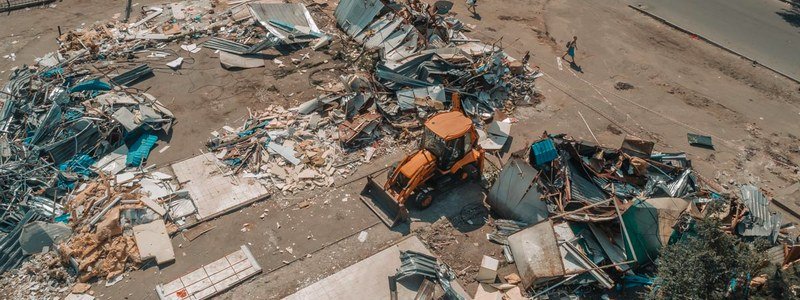 В Днепре разгромили рынок на Калиновой: как выглядят "руины" после сноса