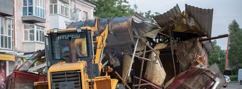 В Каменском на Соцгороде демонтировали очередную «разливайку»
