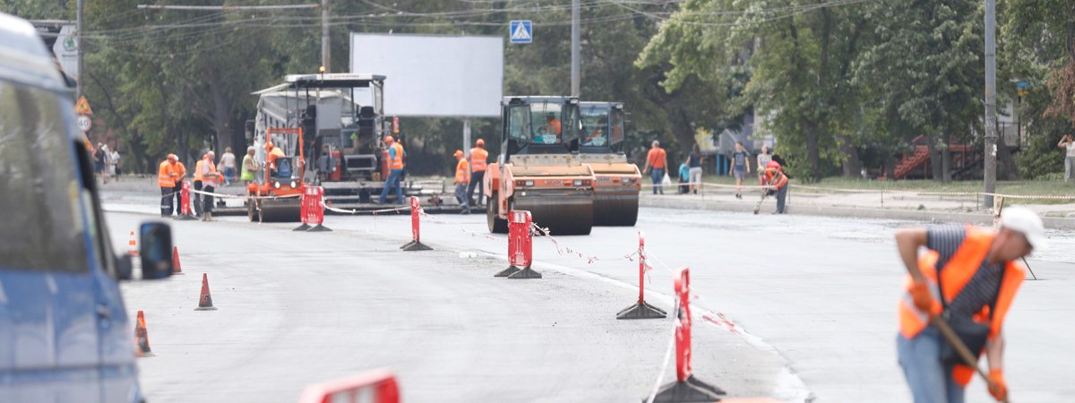 Как продвигается реконструкция проспекта Героев в Днепре