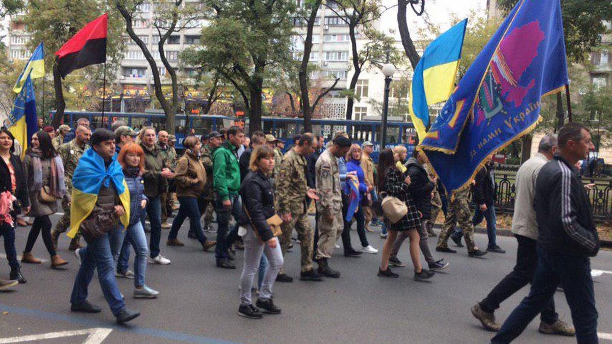 В Днепре стартовал Марш защитников Украины