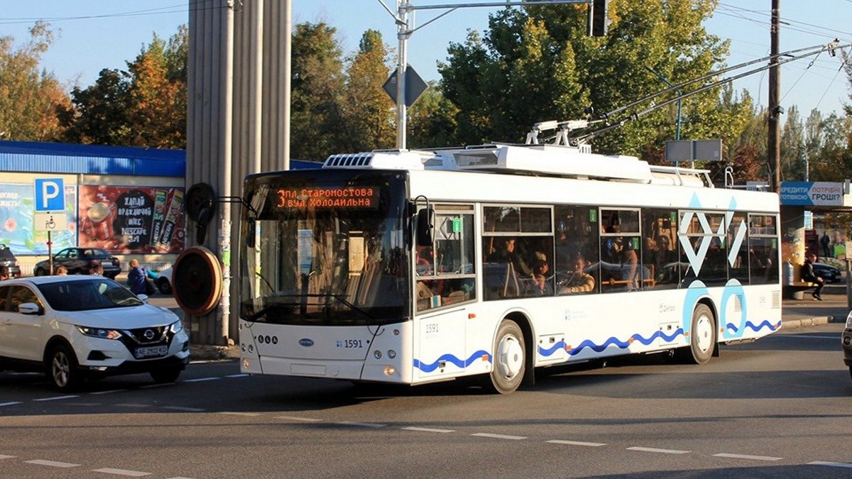 В Днепре появились новые троллейбусы