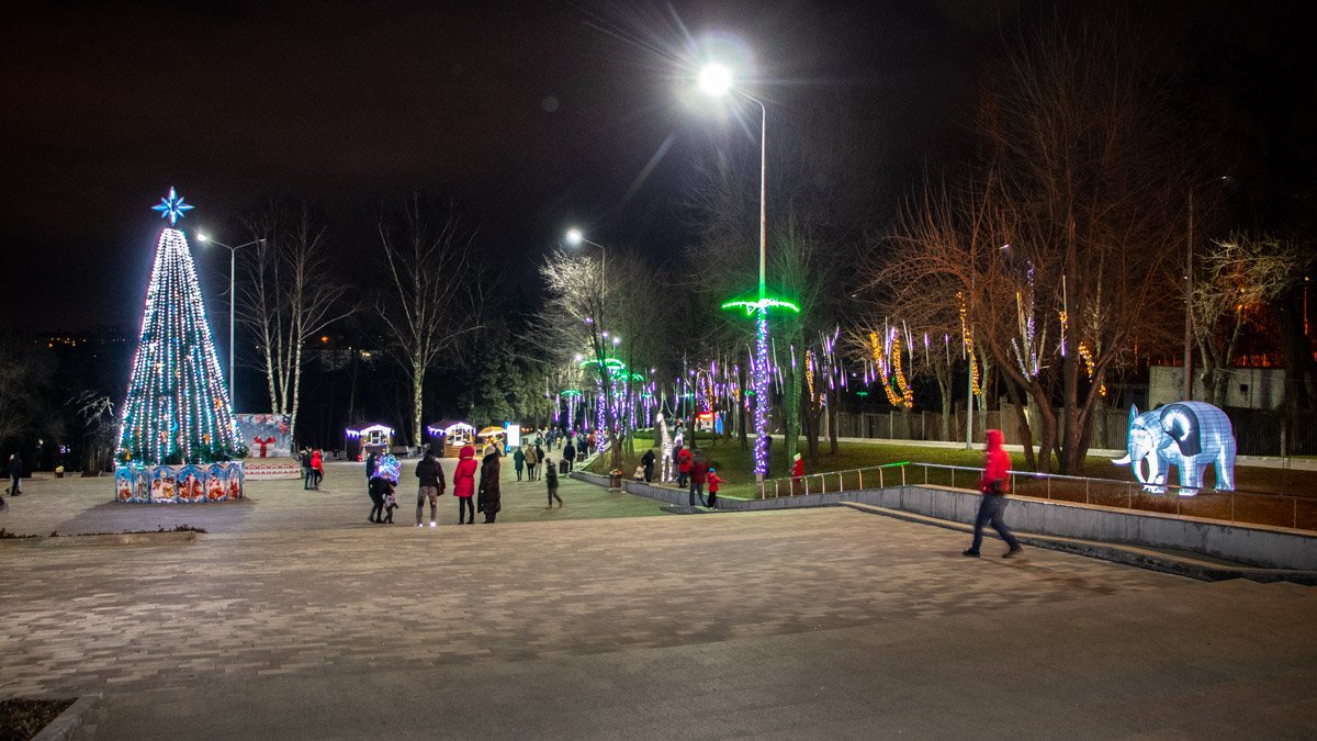Жители Днепра отметили Рождество в парке "Зеленый Гай"