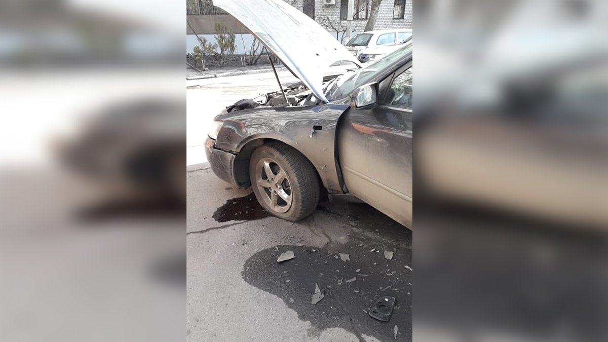 В Днепре на проспекте Пушкина взорвался Hyundai