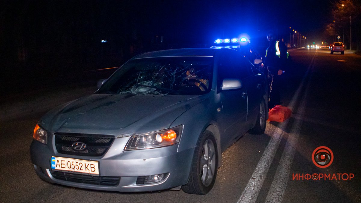 В Днепре на Макарова Hyundai сбил мужчину, который перебегал дорогу