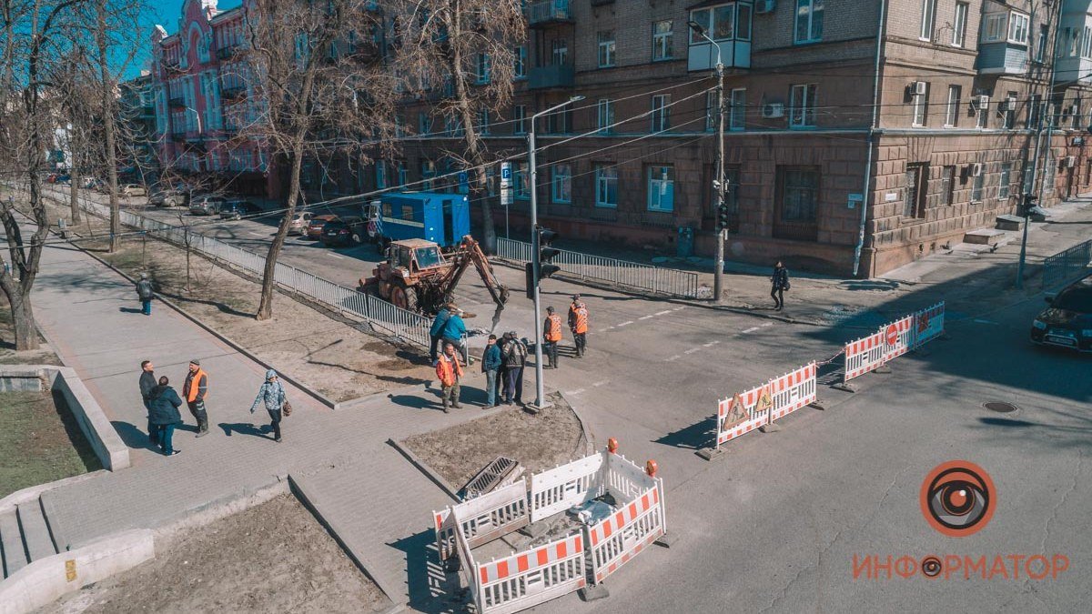 В Днепре в очередной раз перекрыли улицу Гоголя