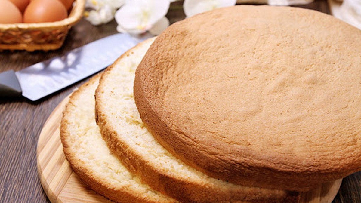 Самый простой рецепт бисквита для торта