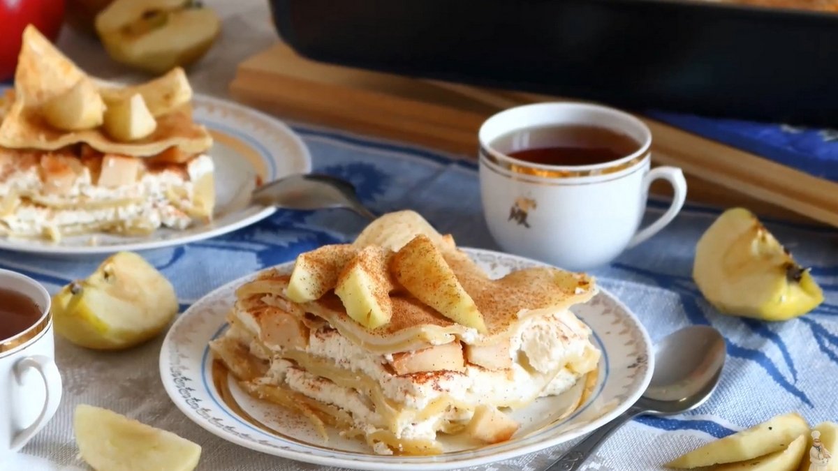 Домашний шеф: как приготовить сладкую лазанью с яблоками на завтрак