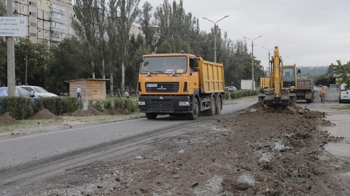 В Днепре начали капитальный ремонт улицы Юрия Кондратюка