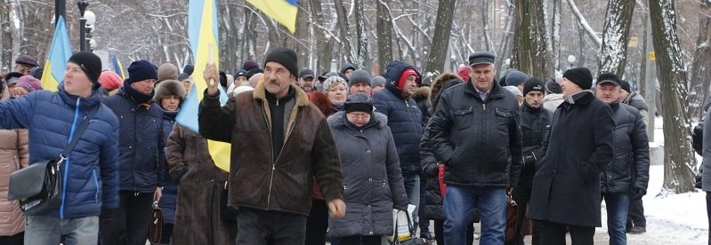 Почему митингующие перекрыли проспект Яворницкого (ФОТО, ВИДЕО)