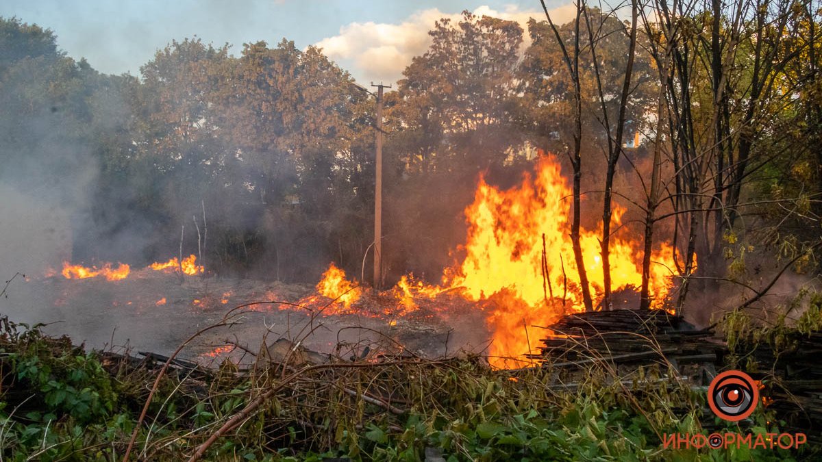 В Днепре и области из-за погоды увеличился риск возникновения пожаров