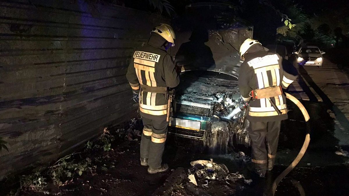 В Днепре в Пихтовом переулке ночью сгорела Audi