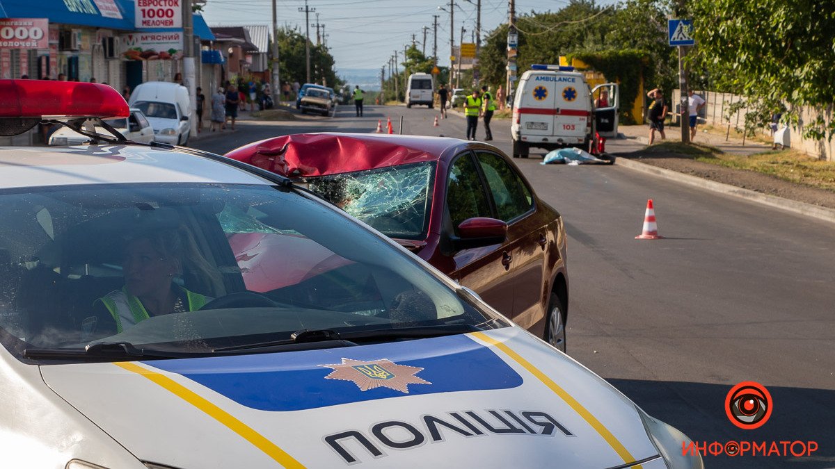 В Днепре все еще ищут свидетелей аварии на улице Андрея Сахарова, где Volkswagen насмерть сбил мужчину