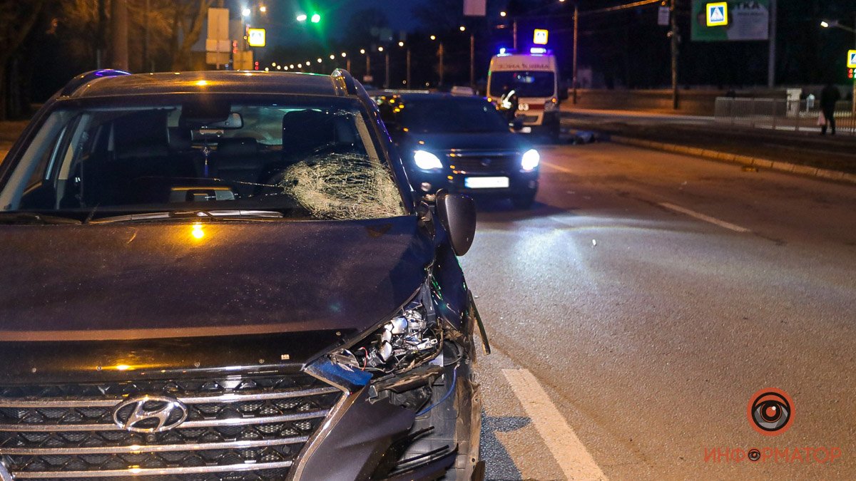 В Днепре на Богдана Хмельницкого Hyundai насмерть сбил мужчину на пешеходном переходе