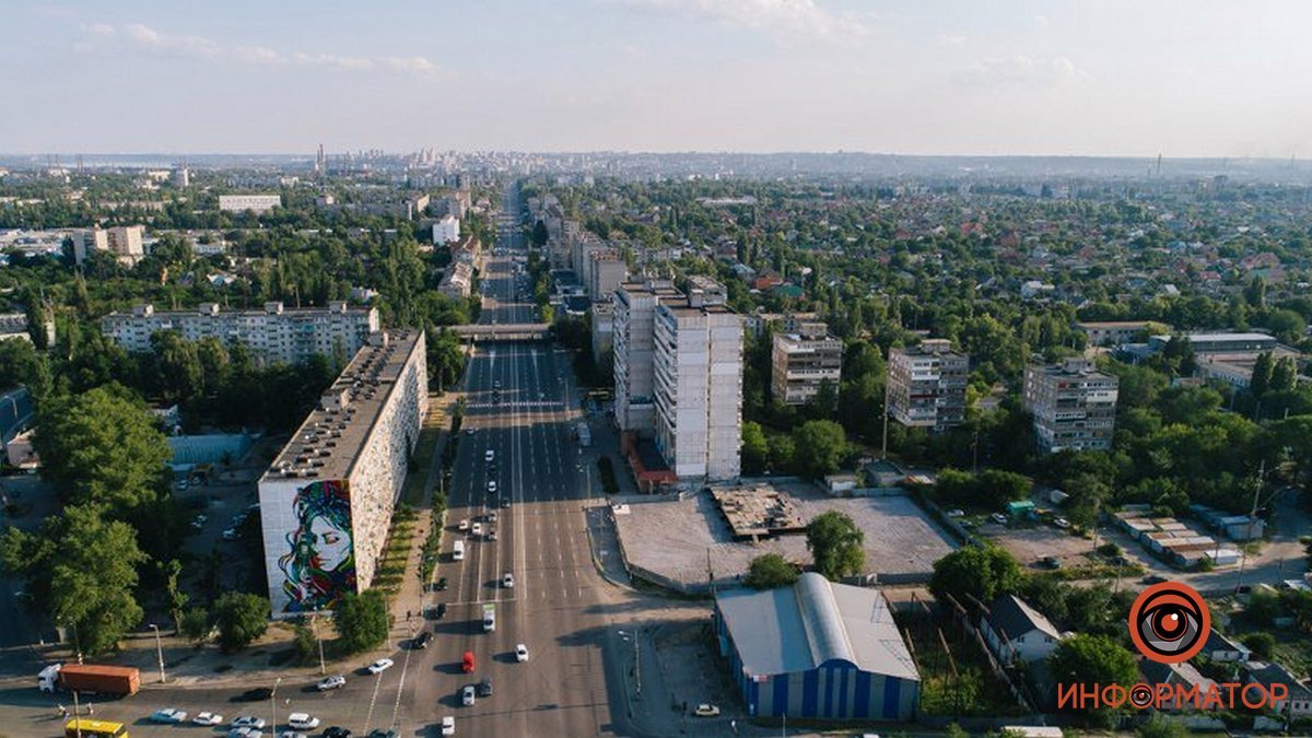 В Днепре планируют сузить тротуары на Слобожанском проспекте и улице Холодильной