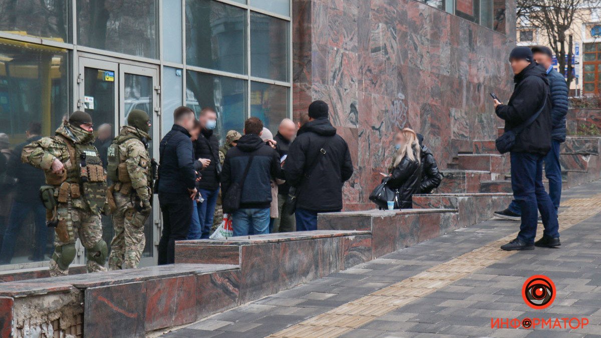 В Днепре на проспекте Яворницкого произошло задержание