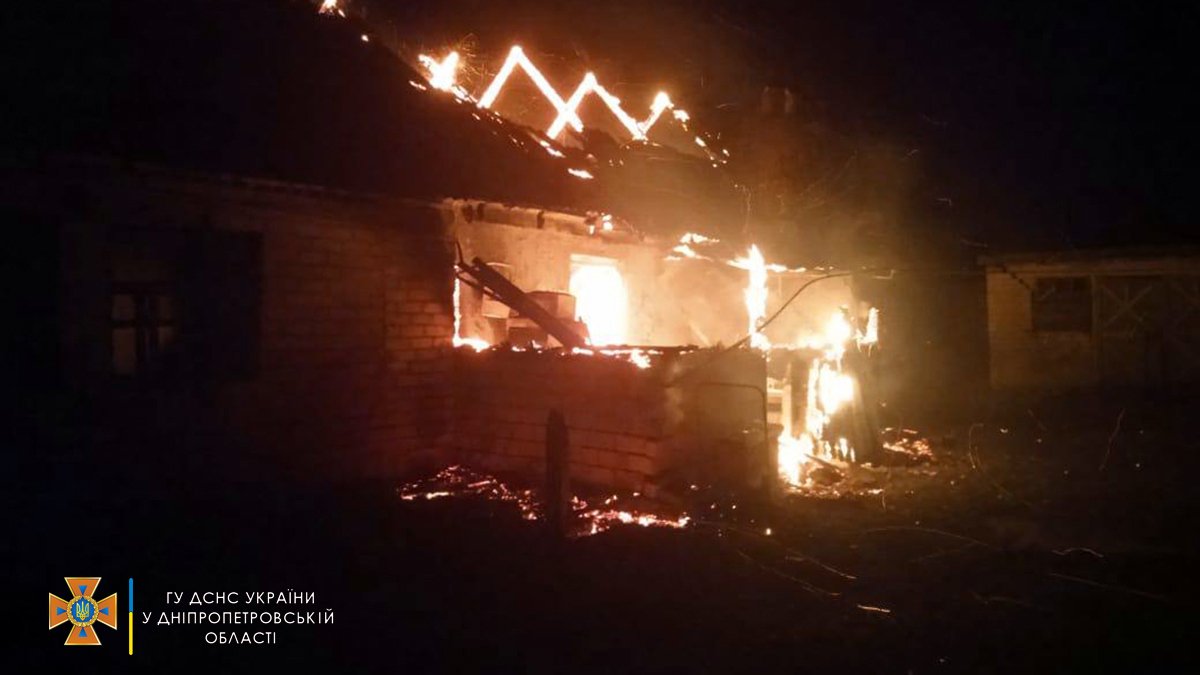 В Днепропетровской области сгорел дом: погиб мужчина