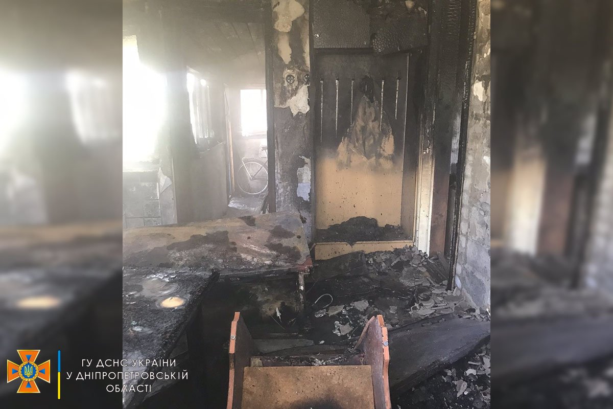 В Днепропетровской области случился пожар в жилом доме